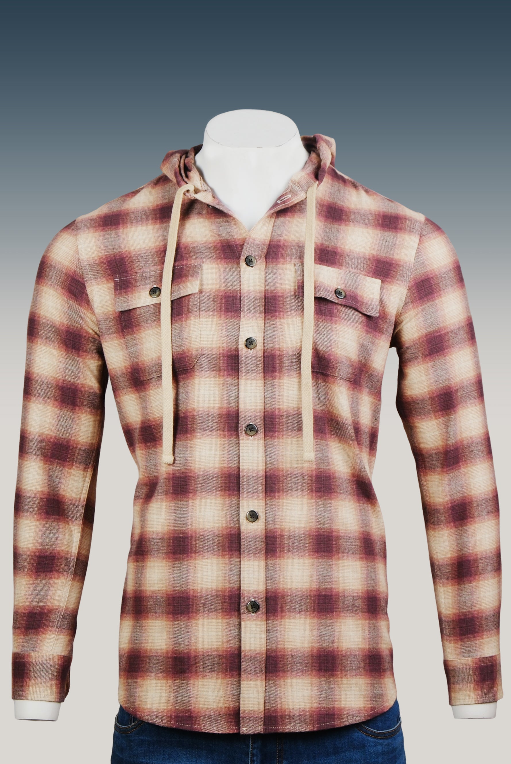 Flannel Hoodie Shirt