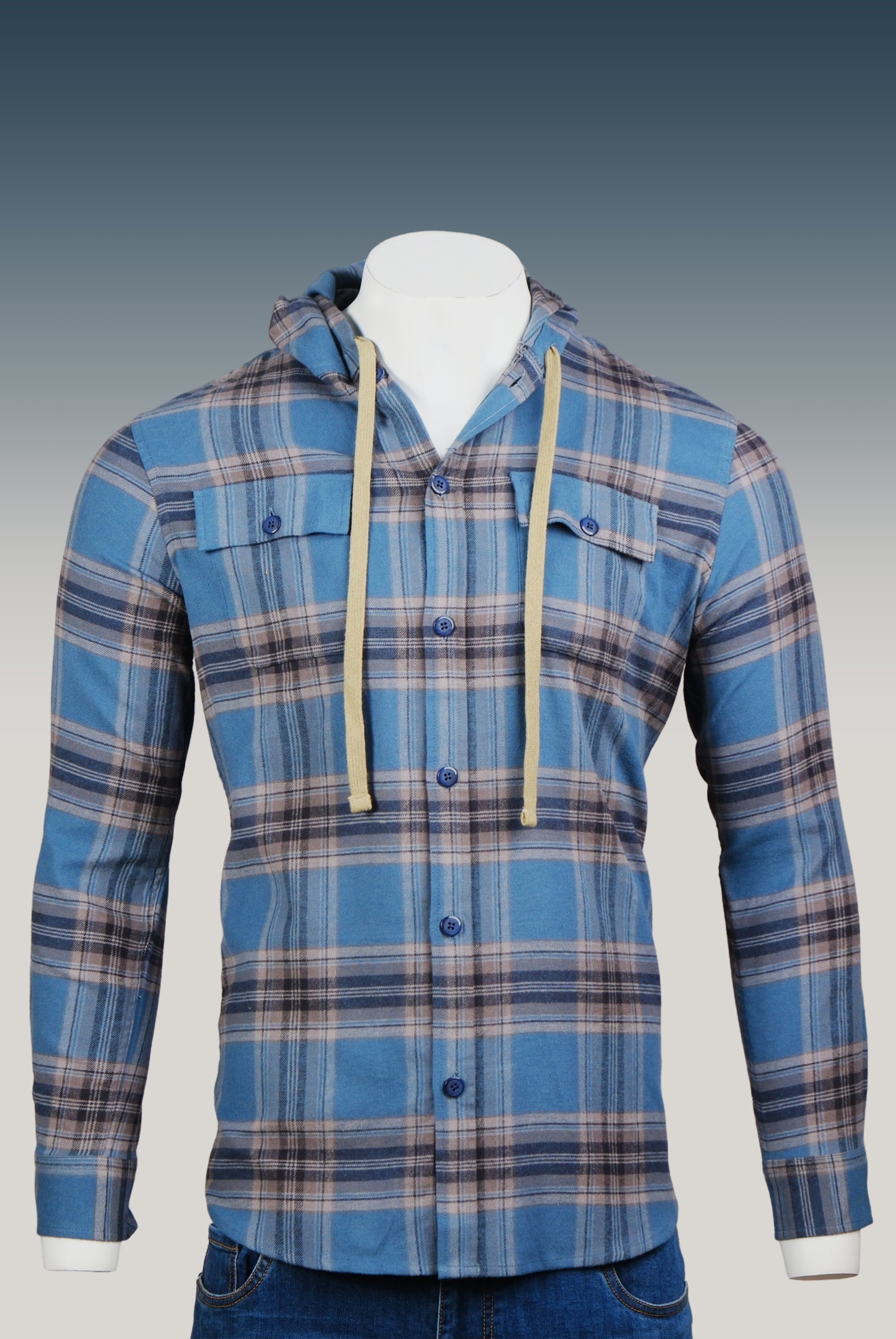 Flannel Hoodie Shirt