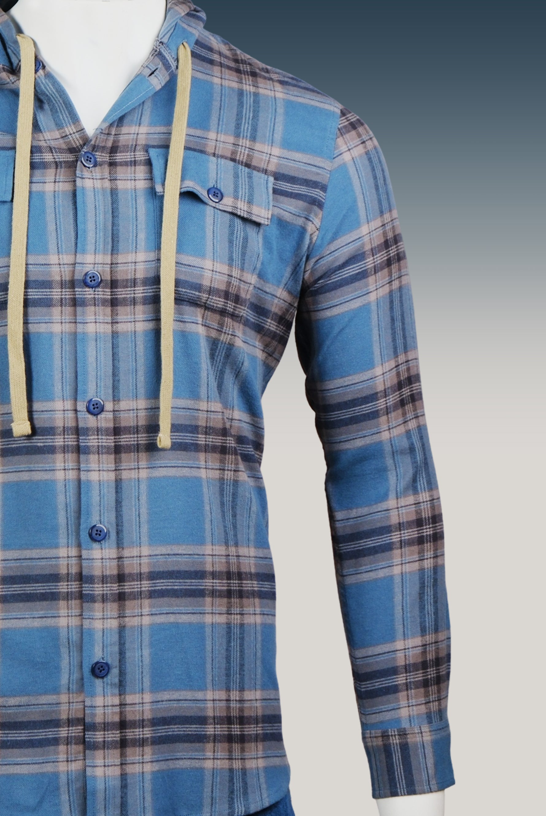 Flannel Hoodie Shirt