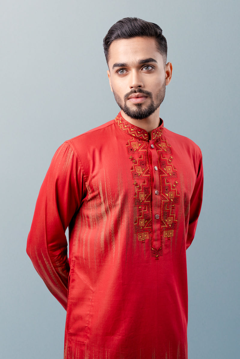 Men's Panjabi - Embroidery
