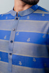 Snap Button Blue Men's Panjabi