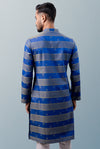 Snap Button Blue Men's Panjabi