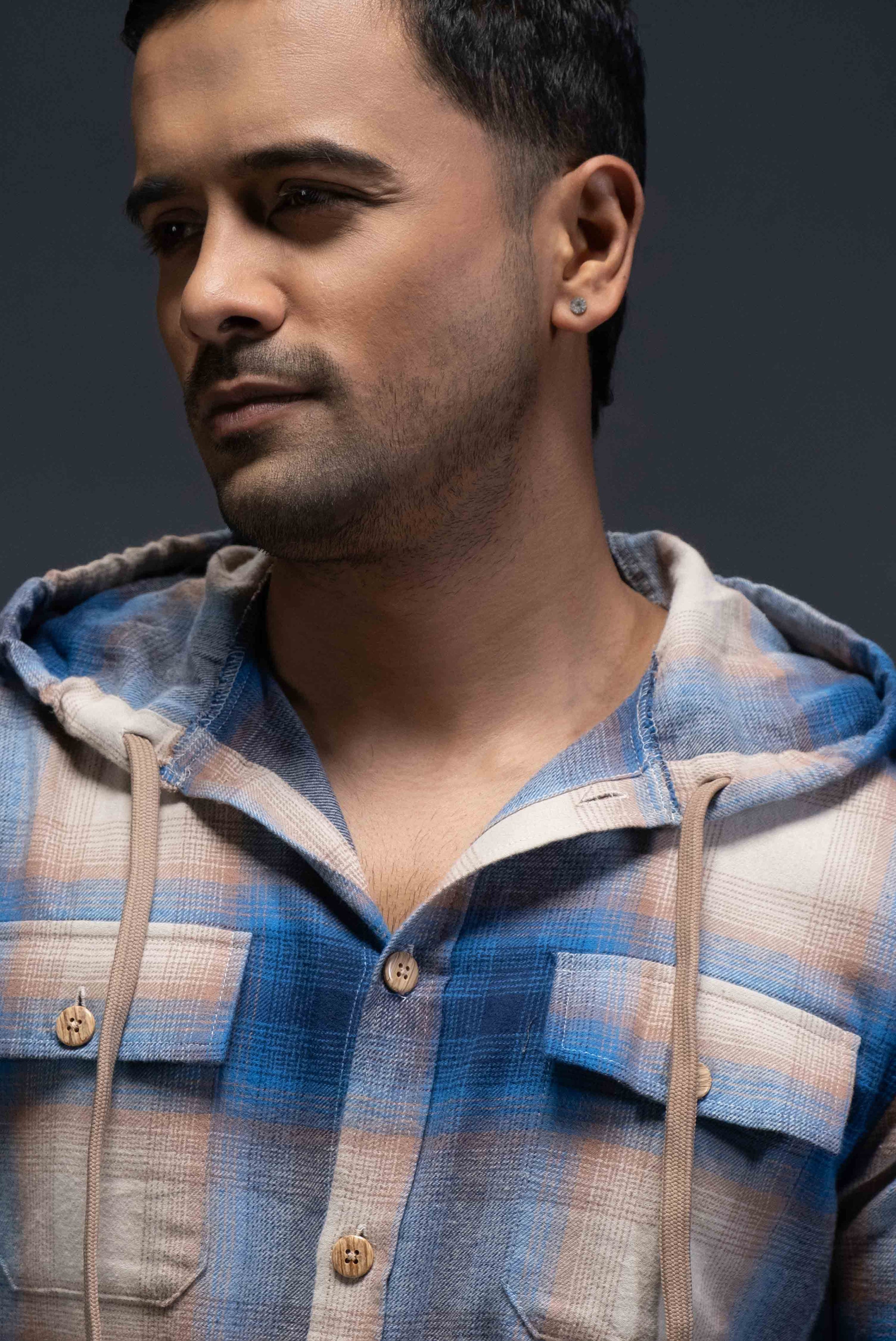 Flannel Hoodie Shirt