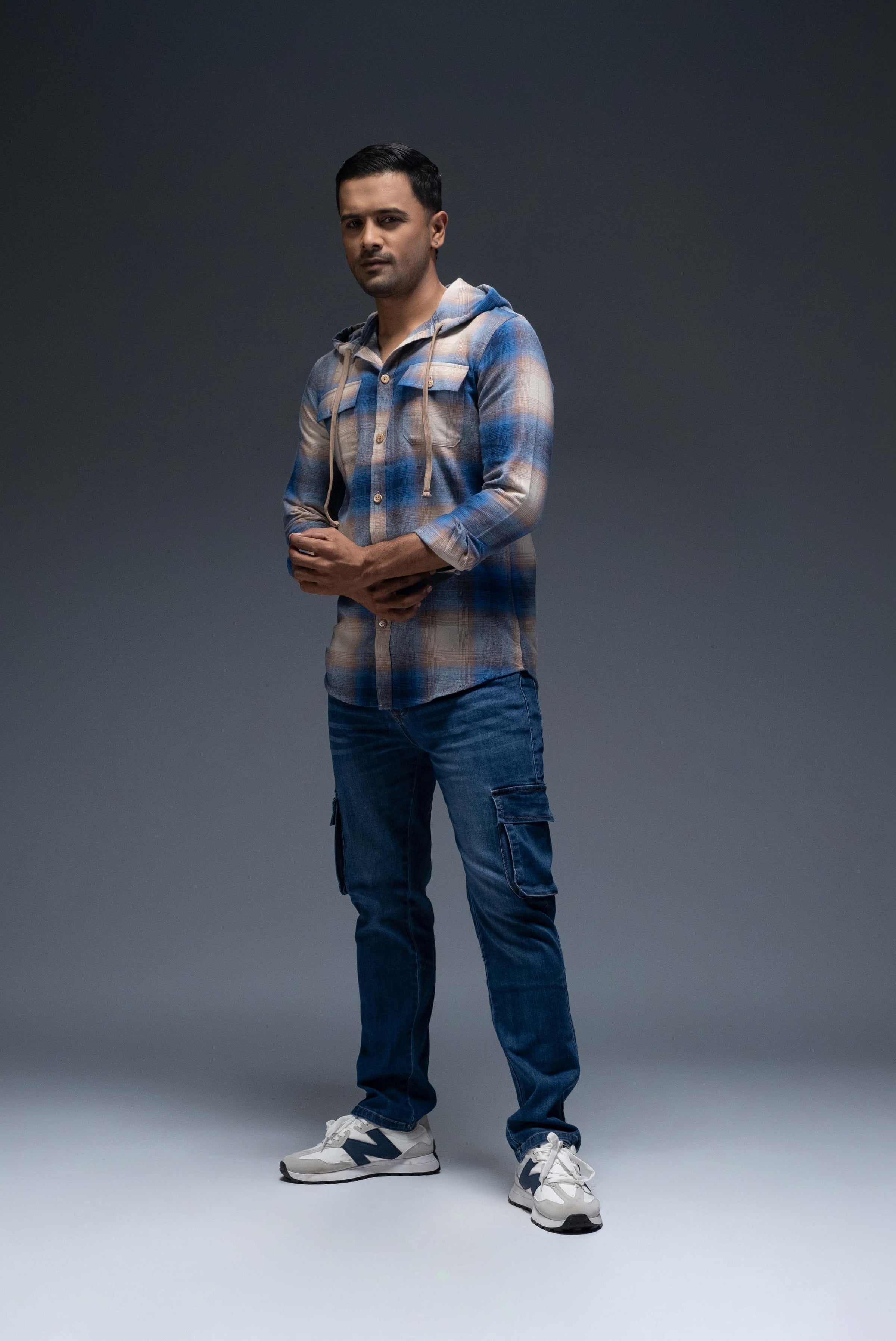 Flannel Hoodie Shirt