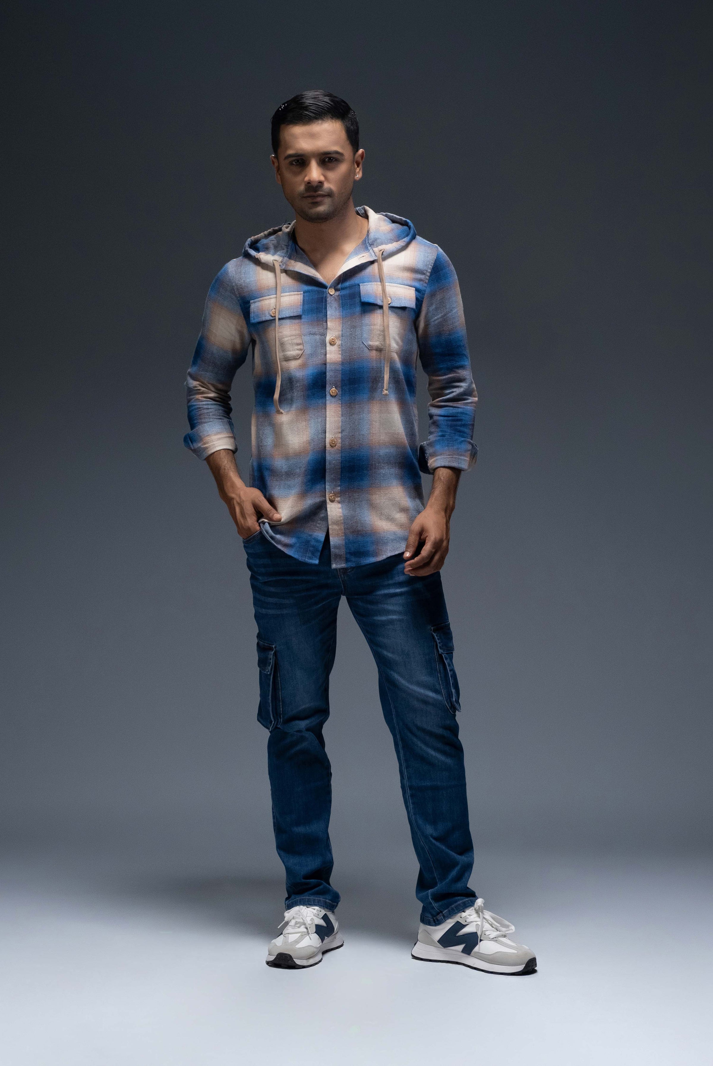 Flannel Hoodie Shirt