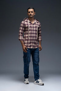 Flannel Hoodie Shirt