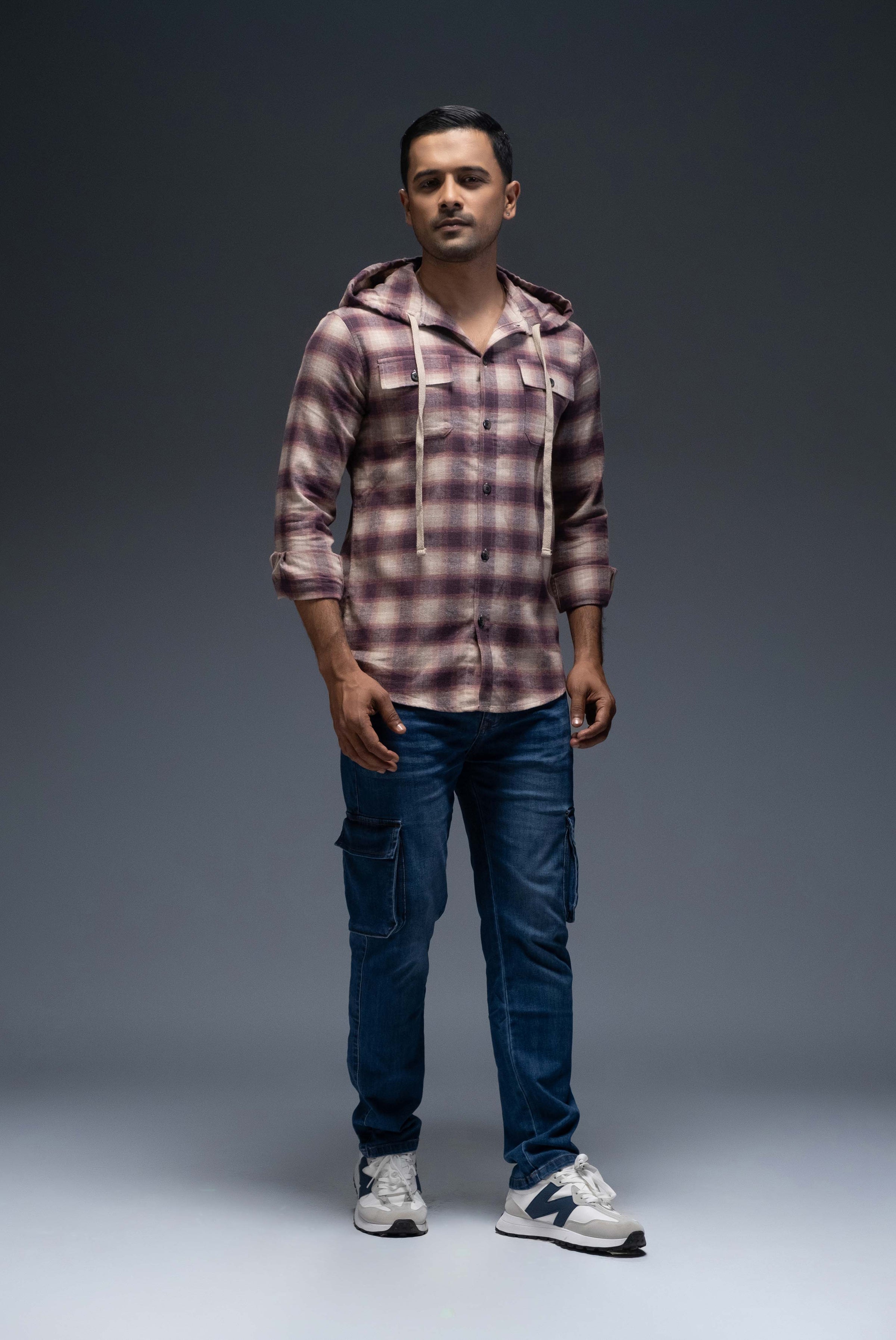 Flannel Hoodie Shirt